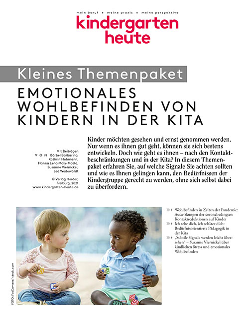 kindergarten heute - Themenpaket. Emotionales Wohlbefinden von Kindern in der Kita