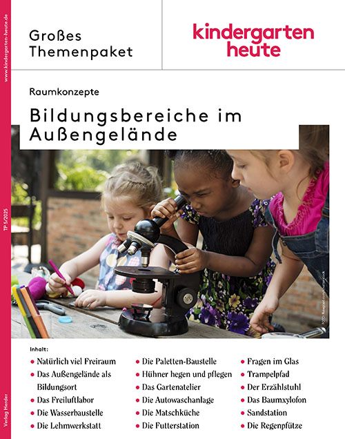 Bildungsbereiche im Außengelände: Raumkonzepte