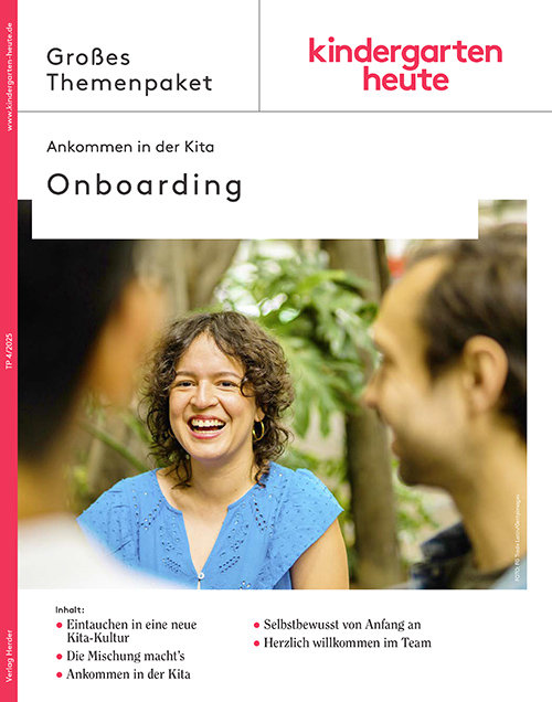 Titelseite Themenpaket Kindergarten heute Onboarding