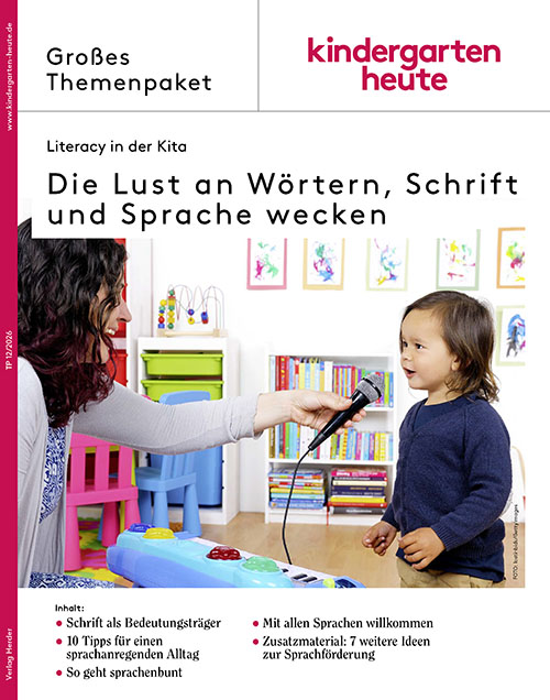 Die Lust an Wörtern, Schrift und Sprache wecken: Literacy in der Kita