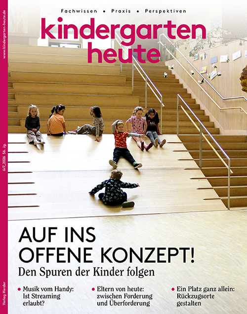 Ausgabe 6-7_2026: Auf ins offene Konzept! Den Spuren der Kinder folgen