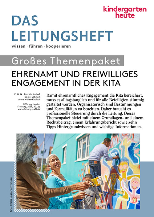 Ehrenamt und freiwilliges Engagement in der Kita