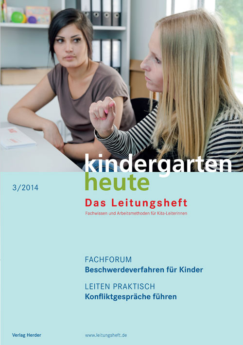 kindergarten heute - Das Leitungsheft 3_2014, 7. Jahrgang