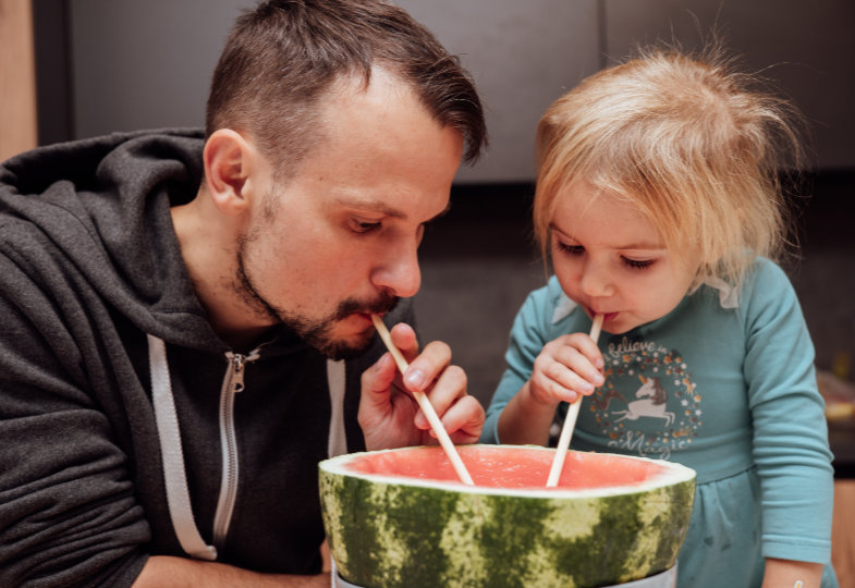 "Mit Papa in der Kita zu essen, find ich toll"