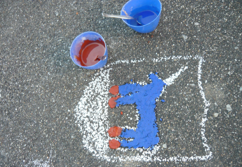 Eine kreative Idee mit Quarzsand: Wappen