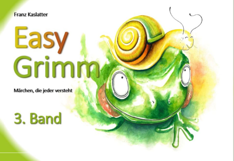 Titelseite EasyGrimm Märchenbuch.