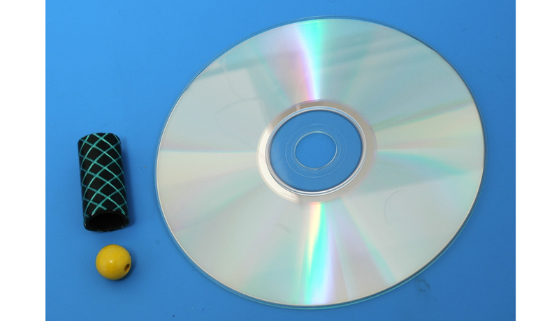 Basteln mit alten CDs: Superkreisel