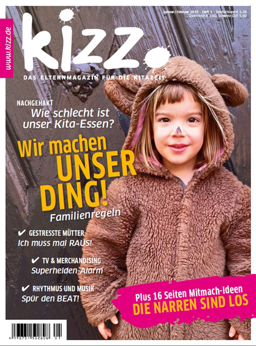 kizz. Das Elternmagazin für die Kitazeit Januar/Februar 2015, Heft 1