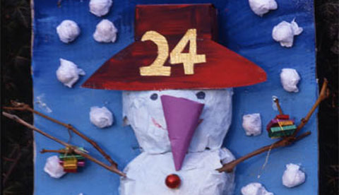 Schneemann-Adventskalender: Es schneit süße Flocken!