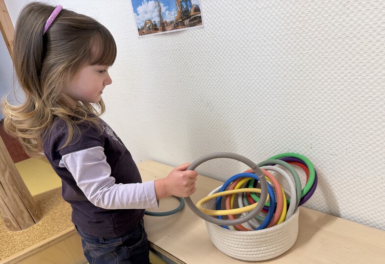 Bea & die bunten Ringe: Lernschritte in Bildern