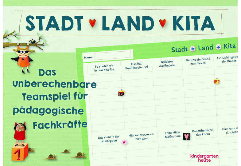 Gewinnspiel Stadt, Land, Kita