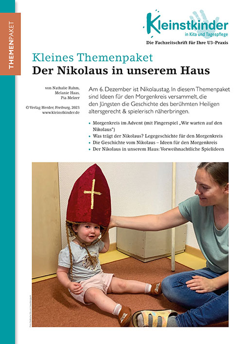 Kleinstkinder in Kita und Tagespflege - Themenpaket. Der Nikolaus in unserem Haus
