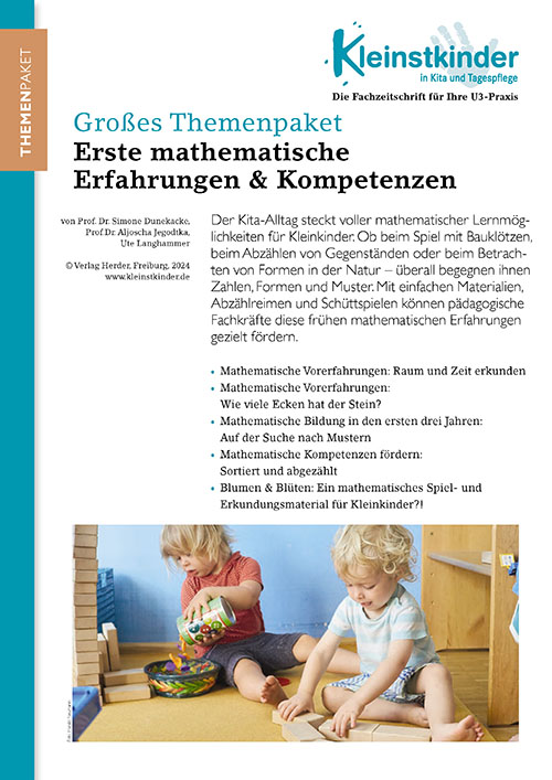 Kleinstkinder in Kita und Tagespflege - Themenpaket. Erste mathematische Erfahrungen
