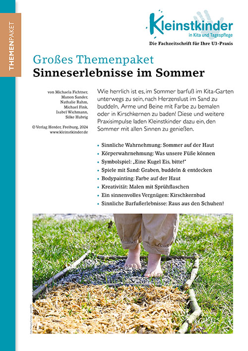 Kleinstkinder in Kita und Tagespflege - Themenpaket. Sinneserlebnisse im Sommer