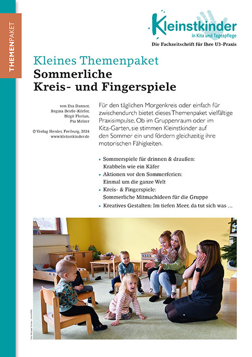 Kleinstkinder in Kita und Tagespflege - Themenpaket. Sommerliche Kreis- und Fingerspiele