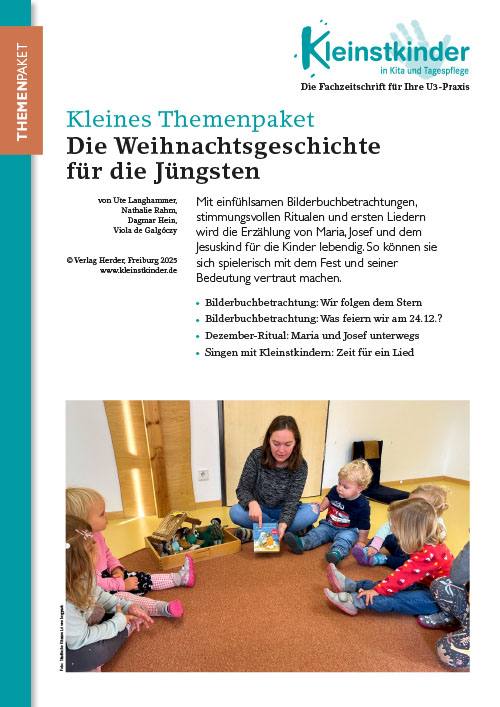 Titelseite Kleinstkinder 2025 Themenpaket Die Weihnachtsgeschichte für die Jüngsten