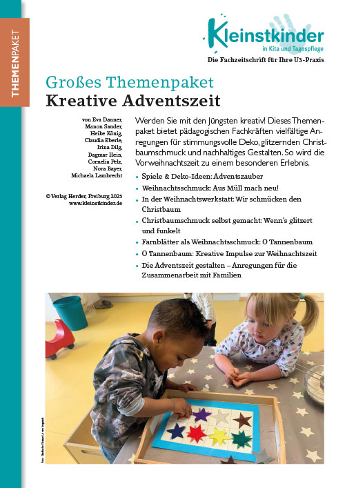Titelseite Kleinstkinder 2025 Themenpaket Kreative Adventszeit
