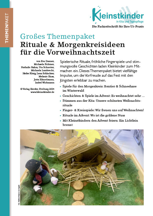 Titelseite Kleinstkinder 2025 Themenpaket Rituale & Morgenkreisideen für die Vorweihnachtszeit