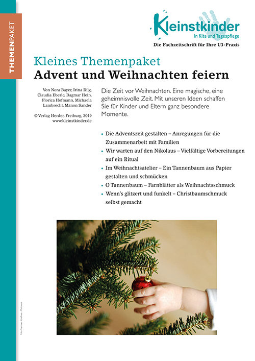 Kleinstkinder in Kita und Tagespflege - Themenpaket. Advent und Weihnachten feiern