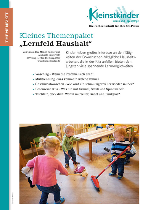 Kleinstkinder in Kita und Tagespflege - Themenpaket. „Lernfeld Haushalt“