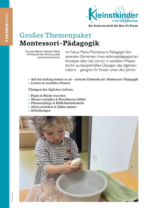 Kleinstkinder in Kita und Tagespflege - Themenpaket. Montessori-Pädagogik