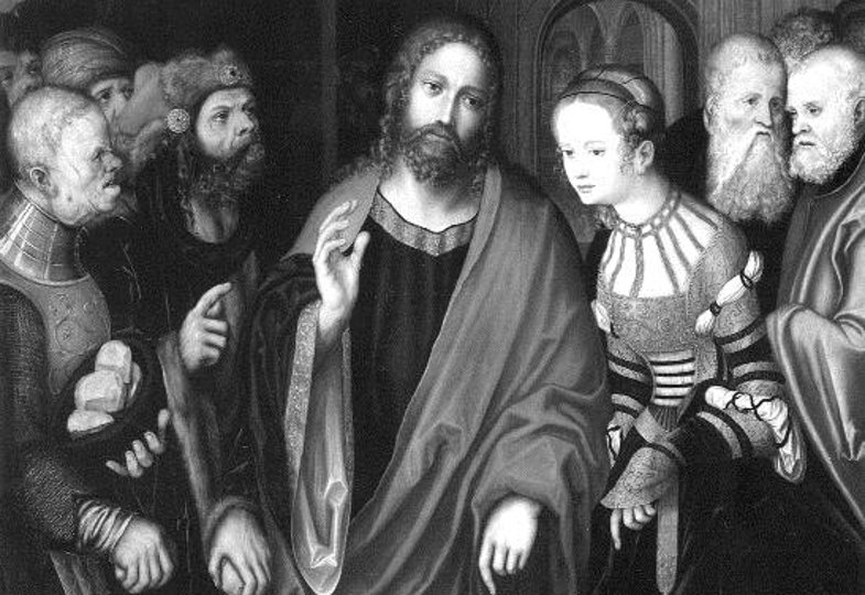 Lucas Cranach der Ältere, Christus und die Ehebrecherin (1520)