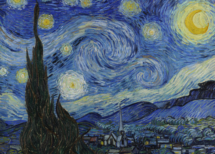 "Der bestirnte Himmel über mir" - Bildpredigt Vincent van Gogh, Die Sternennacht