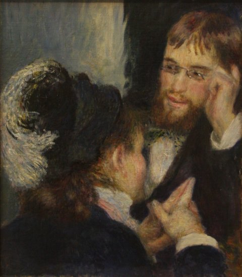 August Renoir (1841–1919), Conversation, 1879, Nationalmuseum, Stockholm.