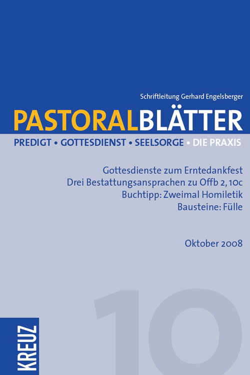Pastoralblätter 10/2008