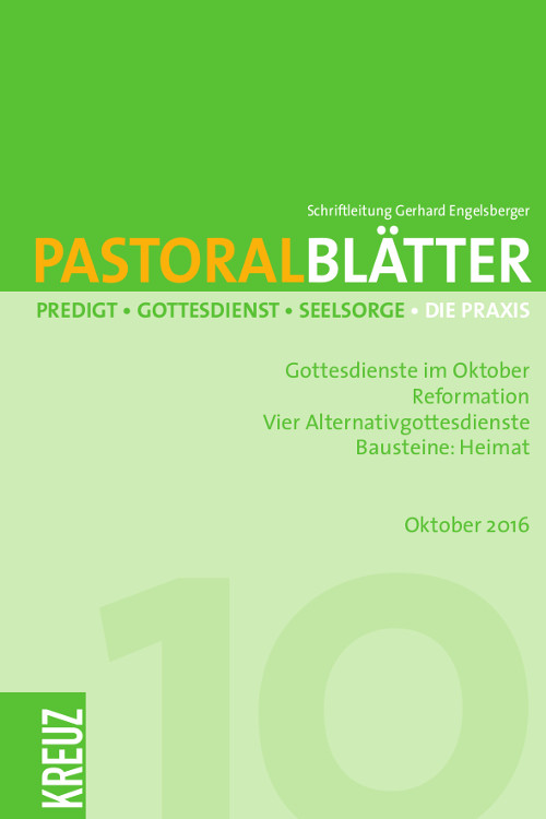 Pastoralblätter 10/2016
