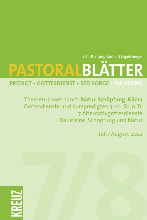 Pastoralblätter 7-8/2022