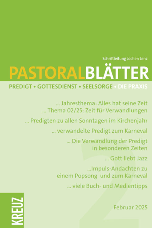 Titelseite Pastoralblätter 2/25