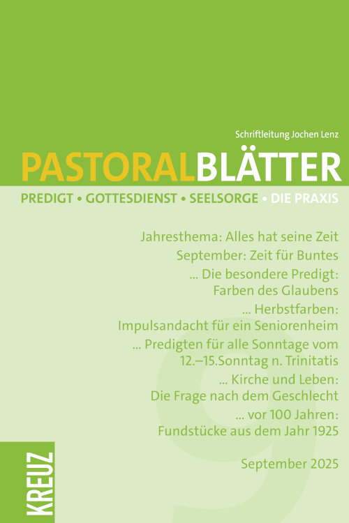 9/2025: September: Zeit für Buntes