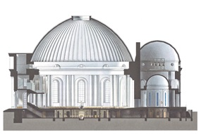 Schnitt – Broschüre zum Entwurf von Sichau & Walter Architekten in Zusammenarbeit mit dem Künstler Leo Zogmayer.