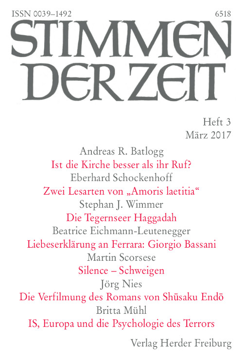 Stimmen der Zeit. Die Zeitschrift für christliche Kultur 142 (2017) Heft 3