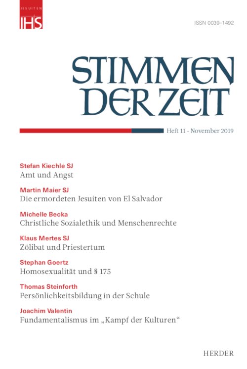 Stimmen der Zeit. Die Zeitschrift für christliche Kultur 144 (2019) Heft 11