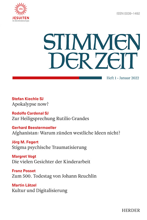 Titelseite Stimmen der Zeit. Die Zeitschrift für christliche Kultur 147 (2022) Heft 1