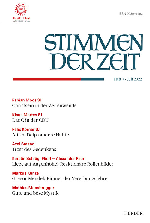 Titelseite Stimmen der Zeit. Die Zeitschrift für christliche Kultur 147 (2022) Heft 7