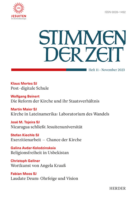 Titelseite Stimmen der Zeit. Die Zeitschrift für christliche Kultur 148 (2023) Heft 11