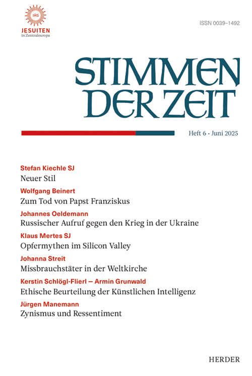 Stimmen der Zeit Cover Juni 2025