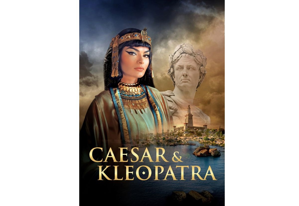 Das Plakat zur Ausstellung „Caesar und Kleopatra“