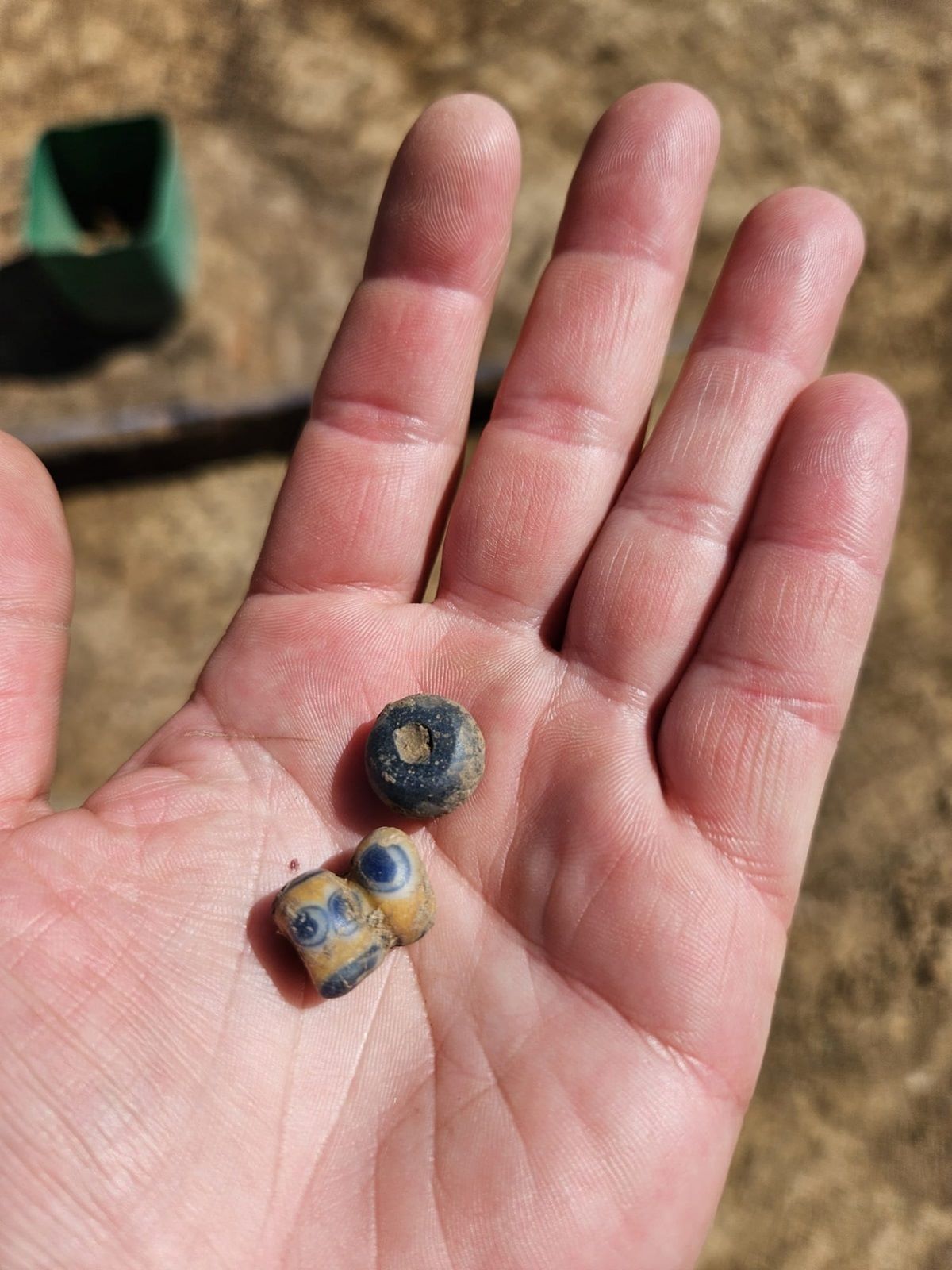 Glasperlen aus der Rettungsgrabung bei Prag