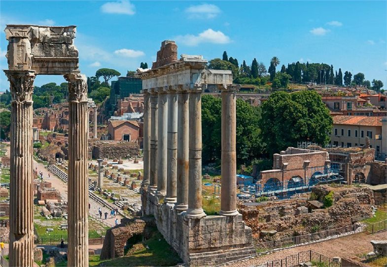 Archäologische Visualisierung Ansicht Forum Romanum