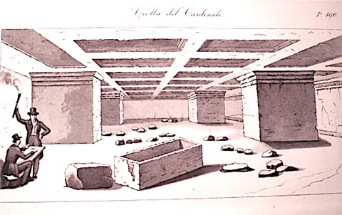 Tarquinia. Die Grotta del Cardinale.