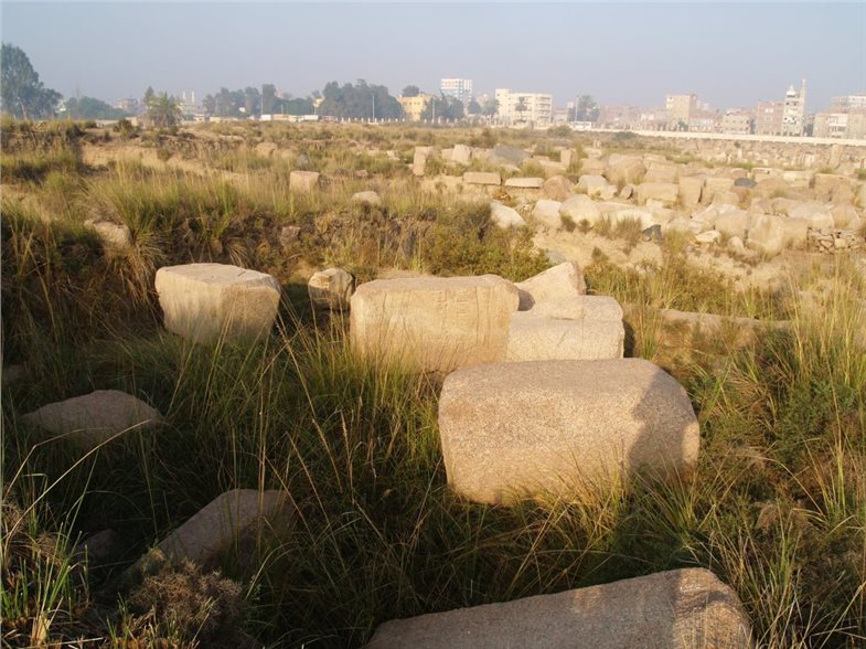 Der große Tempel der Bastet in Bubastis heute. Blick nach Südwesten.