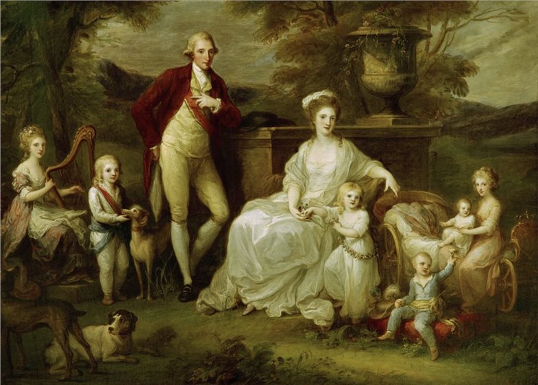 Ferdinand IV. u. Familie / A. Kauffmann.