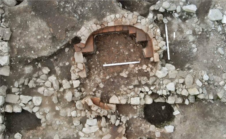 Überreste eines Töpferofens in Apsaros 