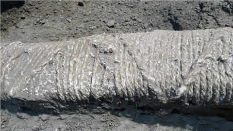 Detailaufnahme eines Bettes.