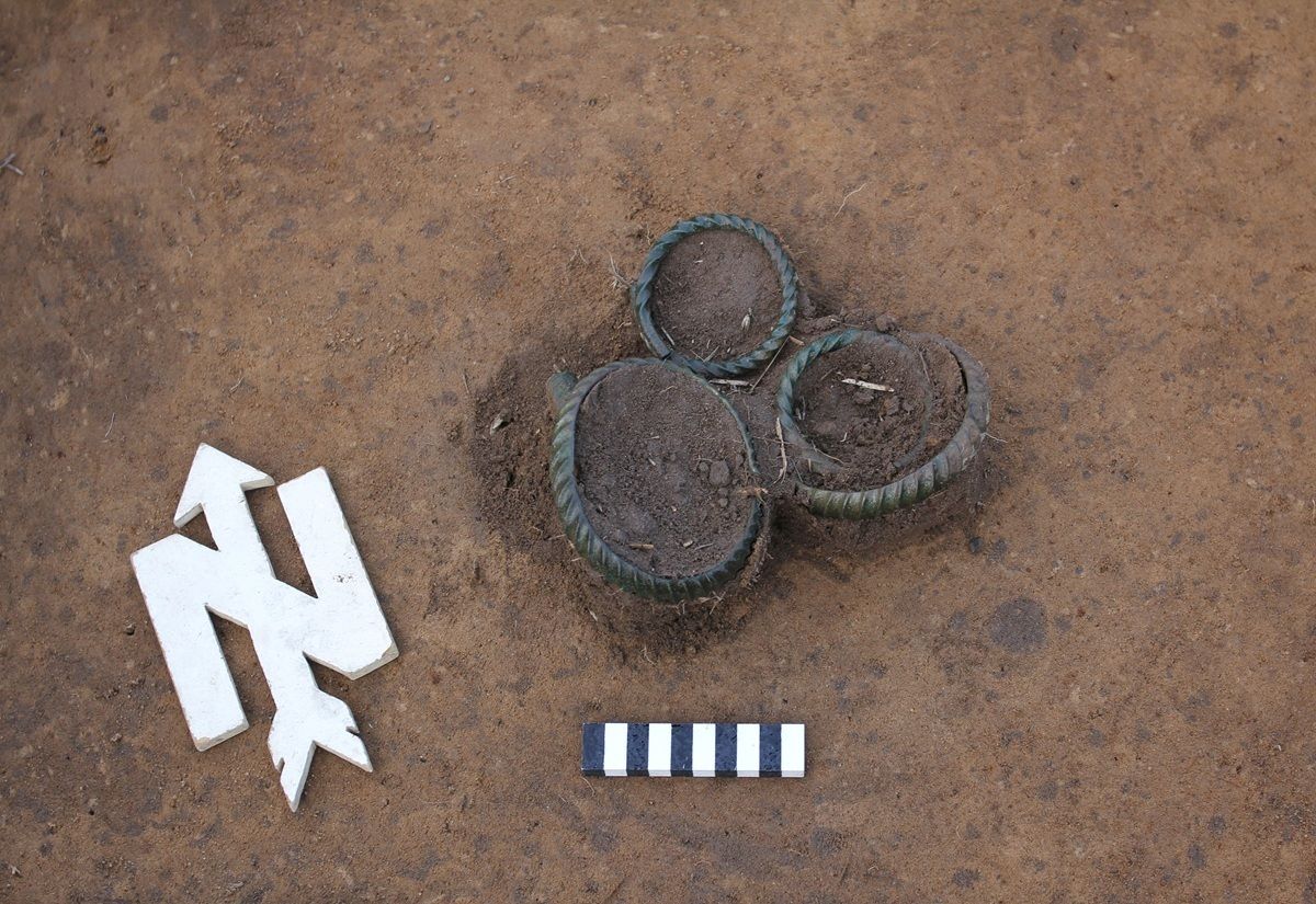 Bronzezeitliches Ringdepot im Dresdener Stadtteil Wilschdorf entdeckt