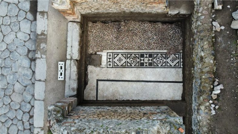 Mosaikboden in Pompeji